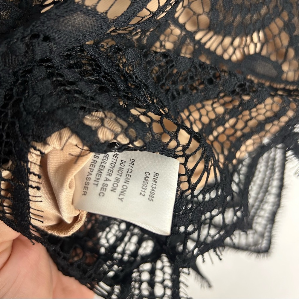 🌸 FOR LOVE & LEMONS “Guava” Black Lace Top 🌸 - Picture 9 of 9
